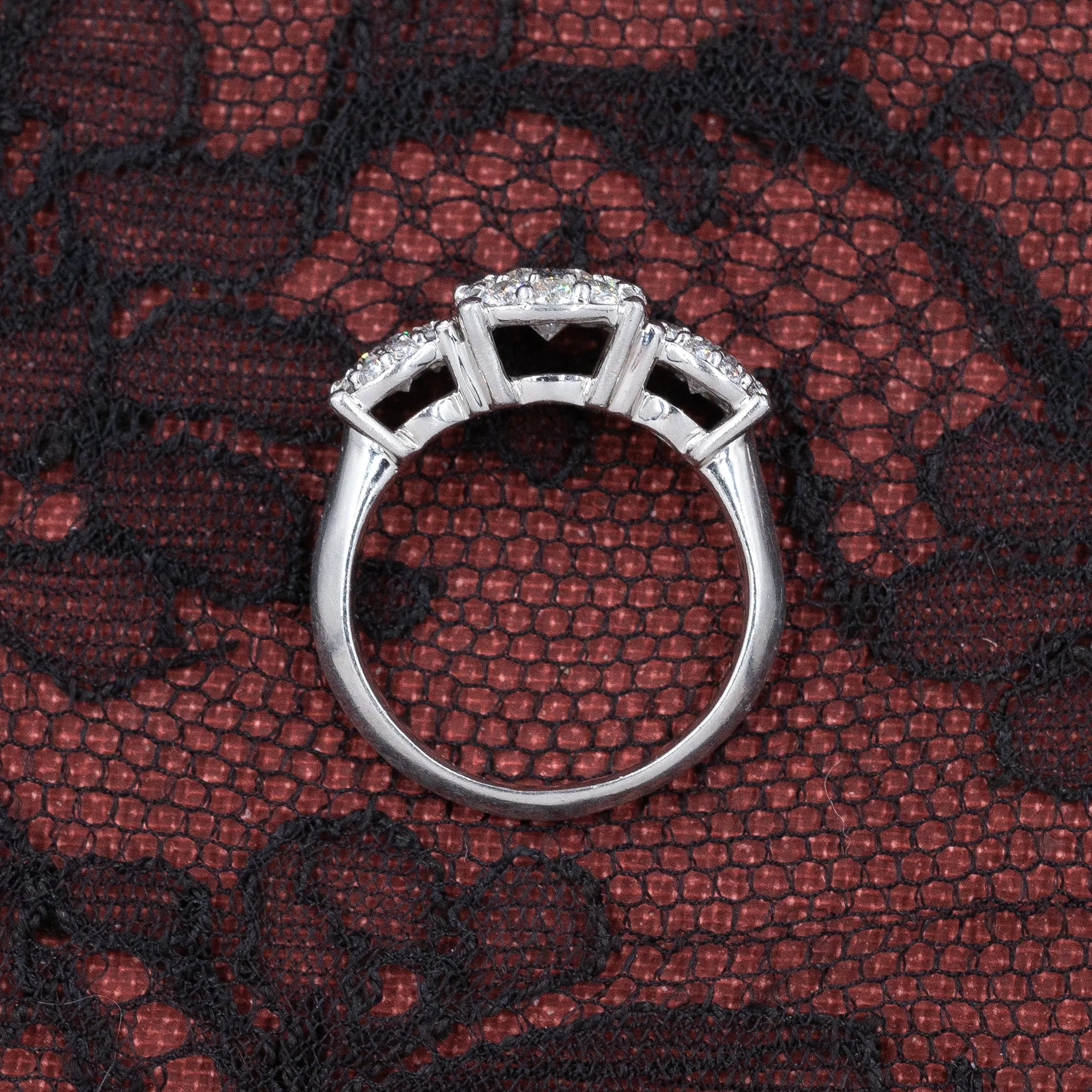 Vintage Three Stone Diamond Ring