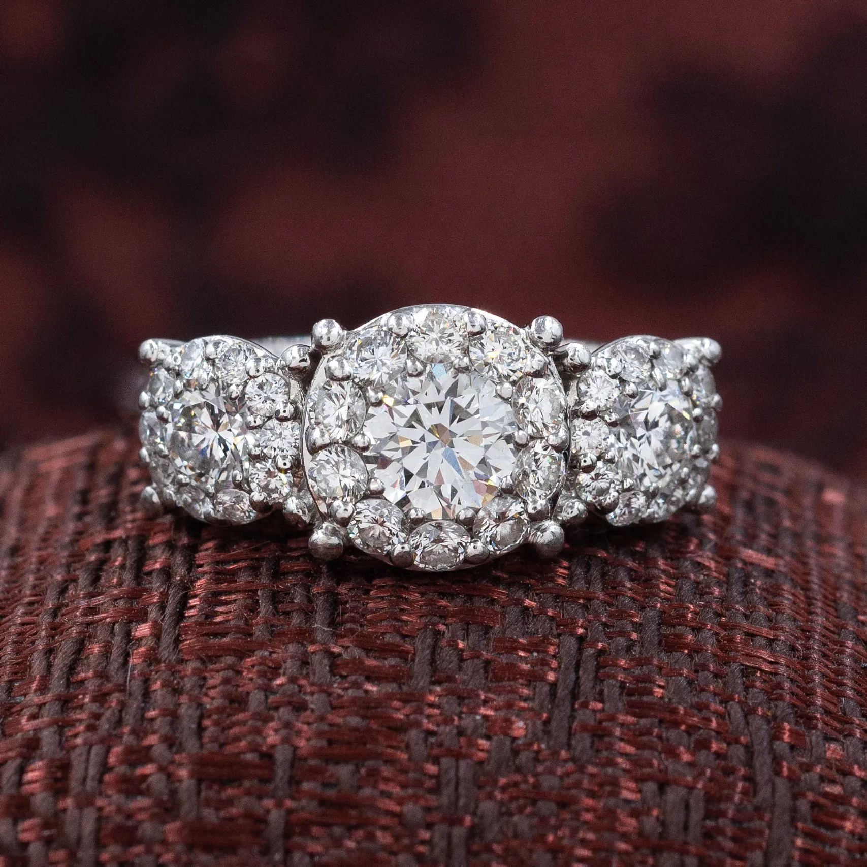 Vintage Three Stone Diamond Ring