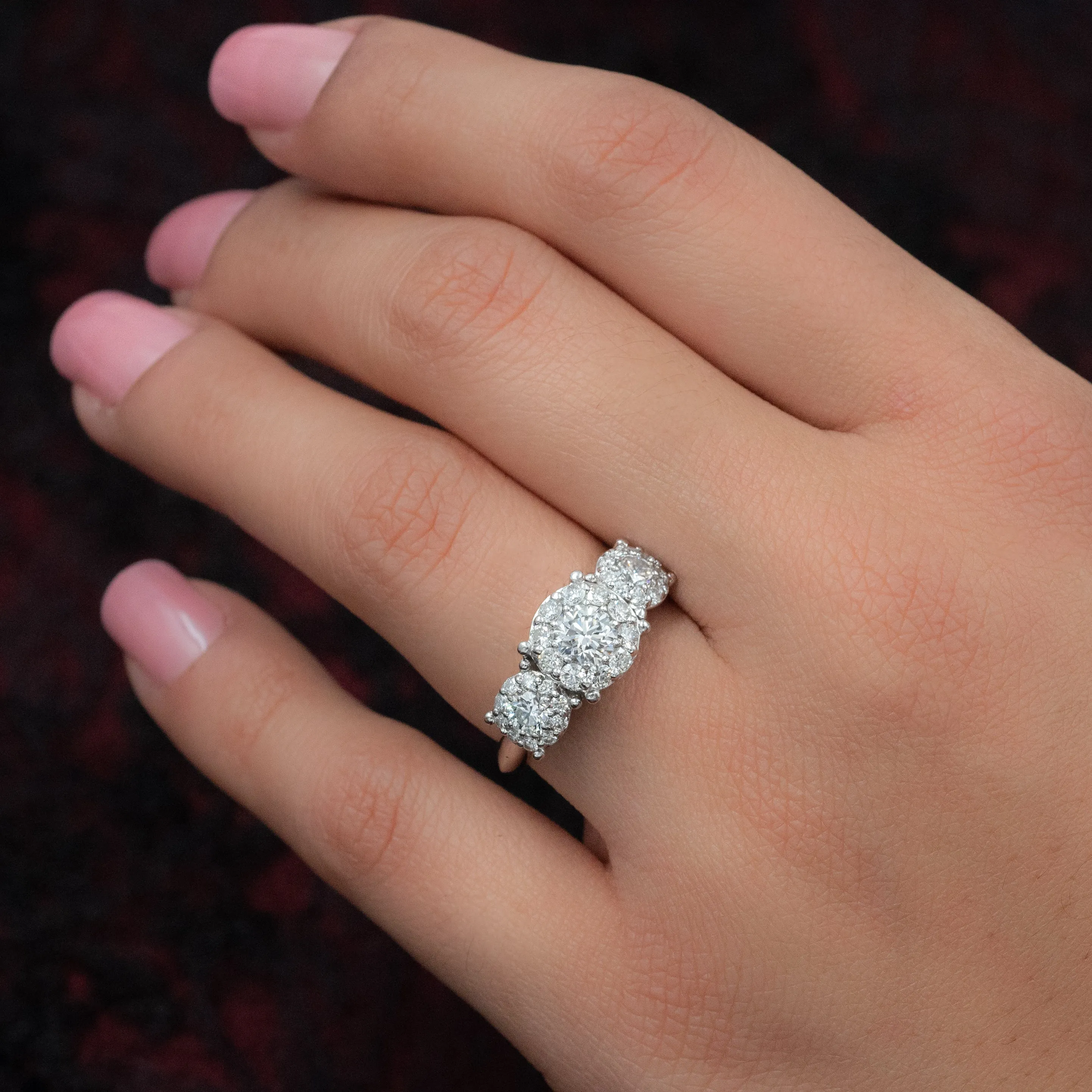 Vintage Three Stone Diamond Ring