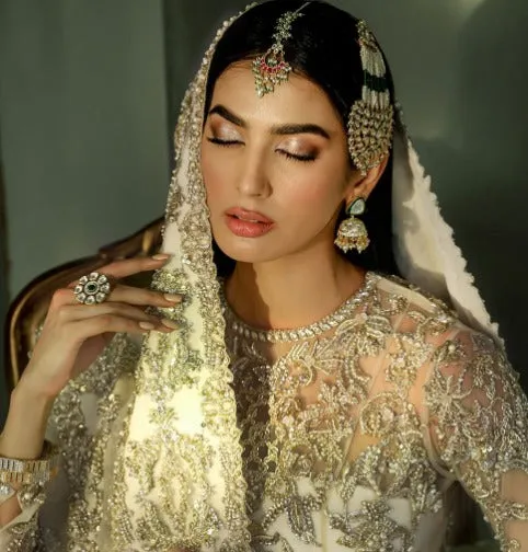 White Nikkah Sharara Shirt Pakistani Wedding Dresses