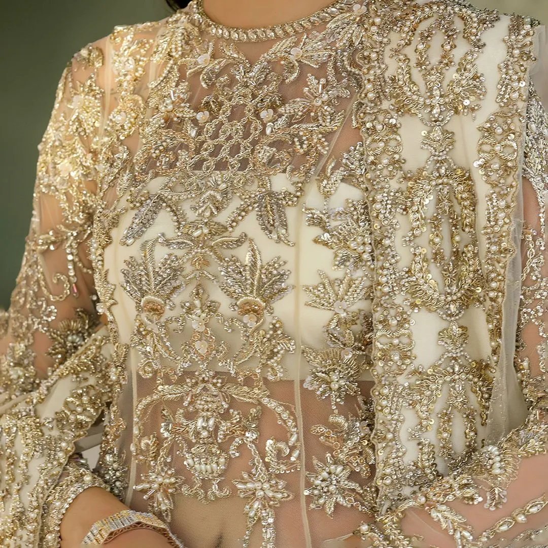 White Nikkah Sharara Shirt Pakistani Wedding Dresses
