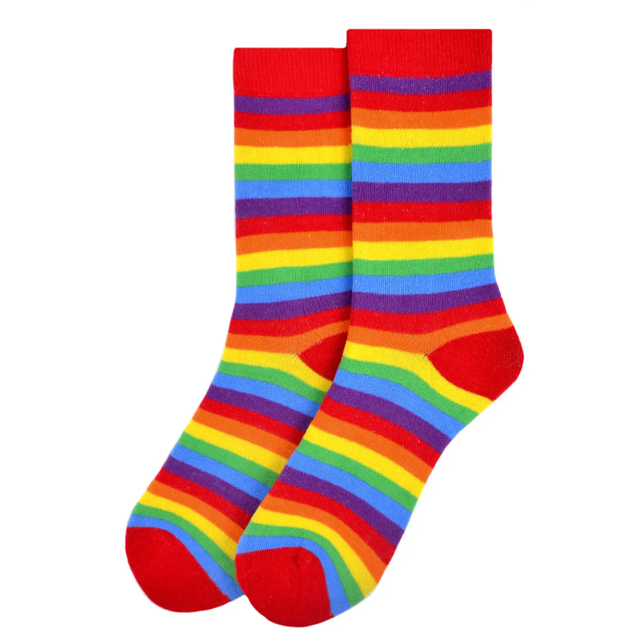 Women's Rainbow Striped Novelty Socks
