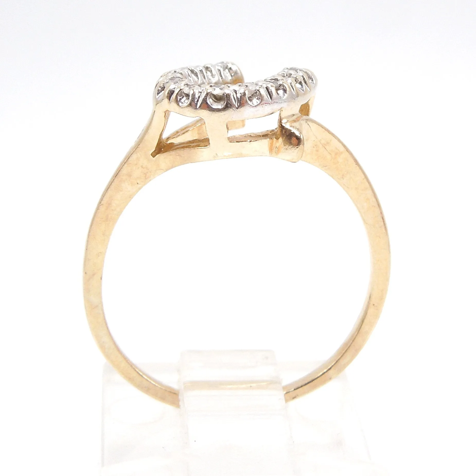 Yellow Gold and Diamond Horseshoe Ring