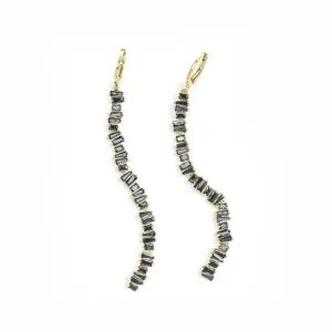 Zig Zag Smoke Earrings